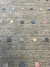 Load image into Gallery viewer, New 100% Wool Pile Silver Rug with Colored Circle Design from Safavieh Kids
