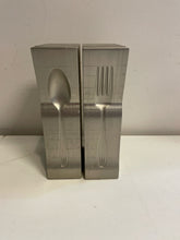 Load image into Gallery viewer, Spoon and Fork Metal Bookends
