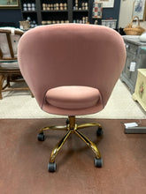 Load image into Gallery viewer, Pink Modern Desk Chair on Casters
