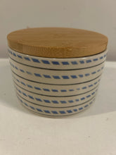 Load image into Gallery viewer, Ceramic Canister with Wood Lid
