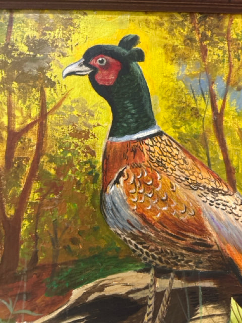 Stella and pheasant, original shops oil painting