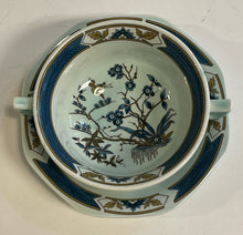 Load image into Gallery viewer, 8 Place Settings Adams Ming Toi Blue Calyx Ware (Ironstone) with Serving Pieces from Wedgwood
