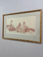 Load image into Gallery viewer, Artist's Proof of Crayon Sketch "Teresa, Yolande &amp; Anna Maria"  by William Russell  Flint, signed
