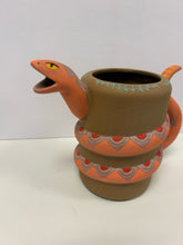 Load image into Gallery viewer, Hand Painted Pottery Serpentine Watering Can
