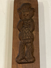 Load image into Gallery viewer, Vintage Carved Wood Cookie Mold of Folk Art

