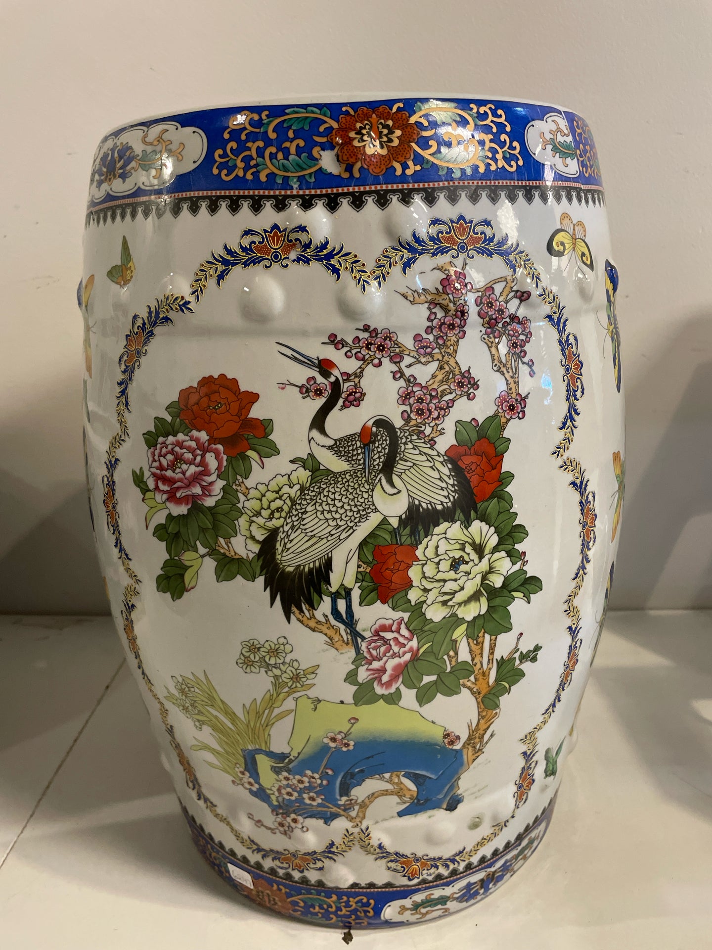 Chinese Famille Rose Porcelain Garden Stool