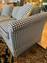Load image into Gallery viewer, Custom Black &amp; White Gingham Love Seat
