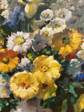 Load image into Gallery viewer, Large Original Oil of Flower Arrangement in Carved Frame by Hans Fischer, signed
