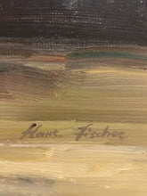 Load image into Gallery viewer, Large Original Oil of Flower Arrangement in Carved Frame by Hans Fischer, signed
