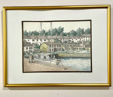 Load image into Gallery viewer, Framed Original Pen &amp; Ink Watercolor by Marlene Flannery
