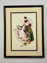 Load image into Gallery viewer, Framed Cross Stitch "Angel of Grace" from Lavender &amp; Lace
