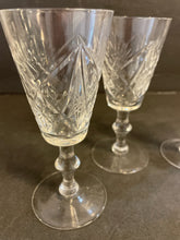 Load image into Gallery viewer, Four Crystal Cordial Glasses
