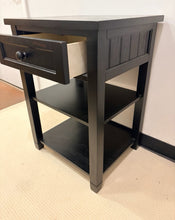 Load image into Gallery viewer, One Drawer Black End Table

