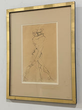 Load image into Gallery viewer, Framed Etching of Two Figures by Leonor Fini
