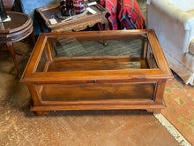 Load image into Gallery viewer, Pine &amp; Glass Display Coffee Table
