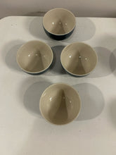 Load image into Gallery viewer, Four Blue &amp; White Bowls from Bloomingville Stoneware
