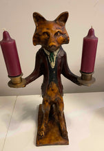 Load image into Gallery viewer, Vintage Fox Butler Candle Lamp
