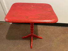 Load image into Gallery viewer, Red Painted Flip Table
