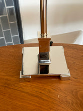 Load image into Gallery viewer, Pair of Tall Silver Candlestick Lamps
