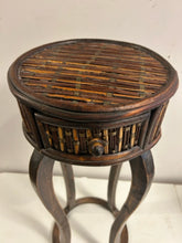 Load image into Gallery viewer, Bamboo &amp; Wood One Drawer Plant Stand
