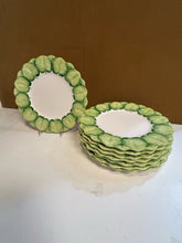 Load image into Gallery viewer, Eight Dinner Plates with Apple Motif made in Italy
