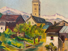 Load image into Gallery viewer, Framed Oil &quot;Townscape&quot; by Fritz Muhlbrecht
