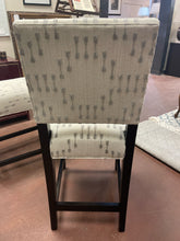 Load image into Gallery viewer, Pair of Cream &amp; Grey Upholstered Bar Stools from Arhaus
