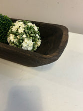 Load image into Gallery viewer, Rectangular Farmhouse Style Centerpiece with 5 Faux Floral Spheres
