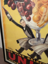 Load image into Gallery viewer, Vintage Reproduction &quot;Les Vins Selectionnes&quot; Framed Poster
