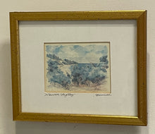 Load image into Gallery viewer, Watercolor of &quot;Warwick  Long Bay&quot;  Bermuda by Joan Forbes, signed

