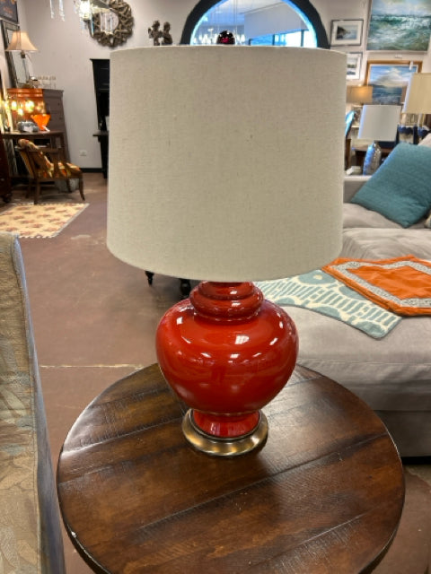 Red Base Table Lamp