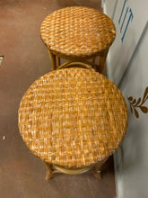 Load image into Gallery viewer, Pair of Rattan Bar Stools from Pottery Barn
