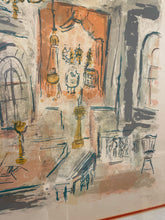 Load image into Gallery viewer, Color Lithograph &quot;Tour Synagogue&quot; by Greta Schryer, signed &amp; numbered
