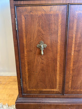 Load image into Gallery viewer, Georgian Banded Mahogany Flip Top Server on Wheels from Craig Furniture
