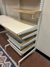 Load image into Gallery viewer, Elfa System Work Station Desk with Shelves &amp; Baskets
