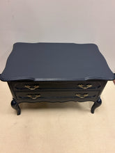 Load image into Gallery viewer, Painted French Provincial Two Drawer Chest with Brass Hardware
