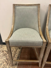 Load image into Gallery viewer, Two Upholstered Counter Stools from Restoration Hardware
