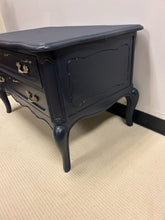 Load image into Gallery viewer, Painted French Provincial Two Drawer Chest with Brass Hardware
