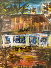 Load image into Gallery viewer, Original Watercolor Of Abstract Cottage, by Susan Dienhart,  signed

