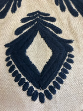 Load image into Gallery viewer, Leighton Embroidered Pillow Cover in Sand/Navy from Serena Lily
