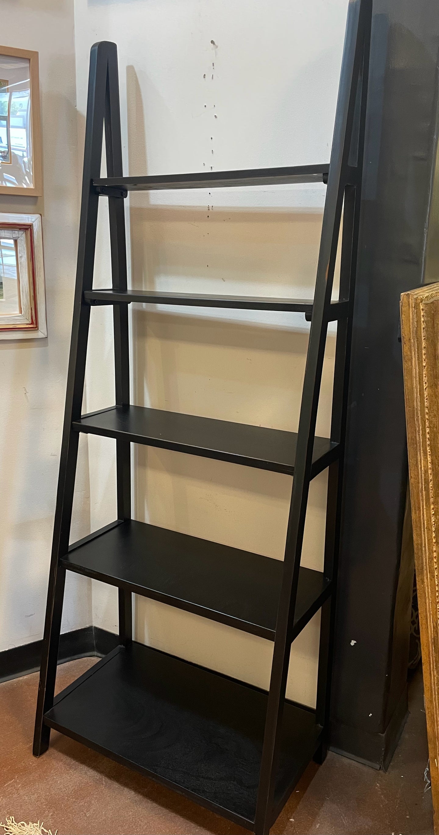 Black Ladder Bookcase