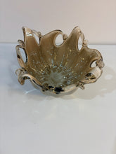 Load image into Gallery viewer, Art Glass Free Form Splash Smoke Gray Luster Bowl from Murano Glass, Italy
