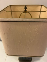 Load image into Gallery viewer, Vintage Tin Asian Motif Lamp
