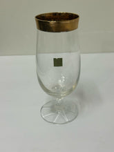 Load image into Gallery viewer, Six Vintage MCM Tulip Beer Glasses with Encrusted Gold Rim from WMF
