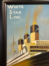 Load image into Gallery viewer, Framed Acrylic &quot;White Star Line, The Majestic&quot;
