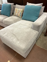 Load image into Gallery viewer, Grey Micro Suede Reversible Sectional with Throw Pillows from Roy&#39;s Furniture
