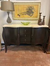 Load image into Gallery viewer, Marble Top Two  Door, Three Drawer Sideboard from Plunkett Furniture
