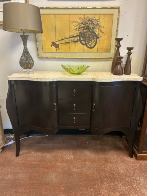 Marble Top Two  Door, Three Drawer Sideboard from Plunkett Furniture