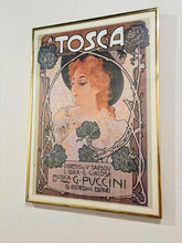 Load image into Gallery viewer, Framed Puccini Tosca Vintage Opera Poster
