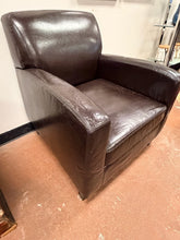 Load image into Gallery viewer, Dark Brown Faux Leather Arm Chair from Ikea

